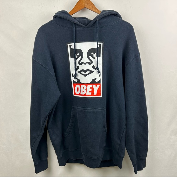 Obey Other - Obey Men's Black Hoodie Size Medium